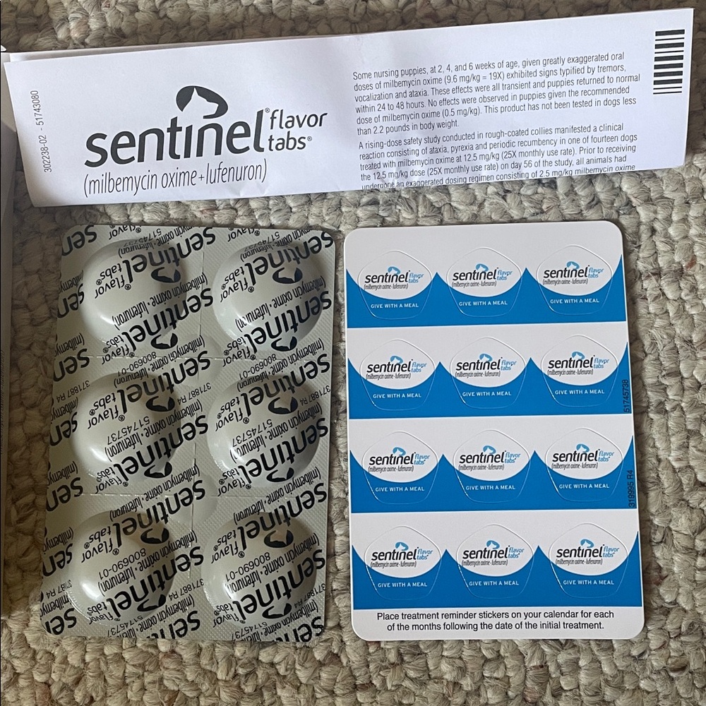 Sentinel flavor Tabs (51-100 lbs) - Picture 3 of 4